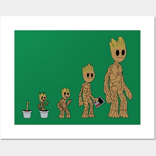 Groot Evolution Posters and Art